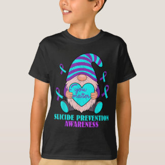 可愛いノーム ハートユアマター 防止啓発 Tシャツ