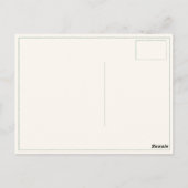 可愛いハガキ図解入りの、写真付きのラブポリスベビー ポストカード (裏面)