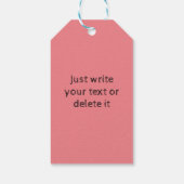 可愛いハグ&キスXOXOピンクラブinバレンタインデー ギフトタグ (裏面)