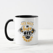 可愛いハチに甘い言葉を Funny HoneyBee マグカップ (左)