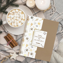 可愛いハチの絵柄 ノートブック