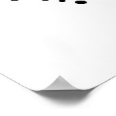 可愛いハチミートワードアート ポスター (角)