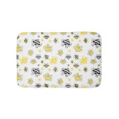 可愛いハチ柄 バスマット (正面)