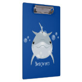 可愛いハッピーかわいいイルカ漫画 クリップボード (右)