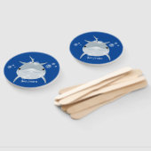 可愛いハッピーかわいいイルカ漫画 ハンドファン (組立なし)