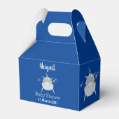 可愛いハッピーかわいいイルカ漫画 フェイバーボックス (裏面サイド)