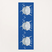 可愛いハッピーかわいいイルカ漫画 ヨガマット (正面)