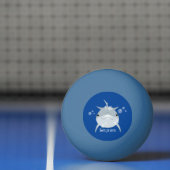 可愛いハッピーかわいいイルカ漫画 卓球ボール (ネット)