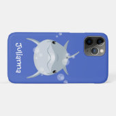 可愛いハッピーかわいいイルカ漫画 Case-Mate iPhoneケース (裏面(横))