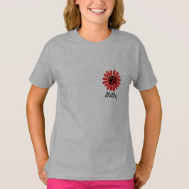 可愛いハッピーイースターてんとう虫子供用モノグラム Tシャツ