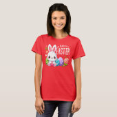 可愛いハッピーイースター Tシャツ (正面フル)