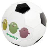 可愛いハッピーオリーブが漫画を歌う サッカーボール (3/4)