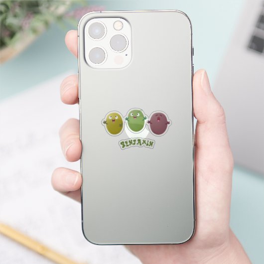 可愛いハッピーオリーブが漫画を歌う シール (スマートフォン)