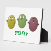 可愛いハッピーオリーブが漫画を歌う フォトプラーク (側面)