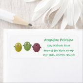 可愛いハッピーオリーブが漫画を歌う ラベル (インサイチュ)