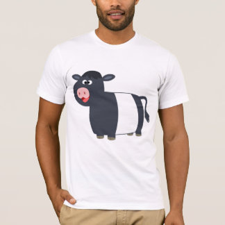 可愛いハッピーカートンガロウェイ牛Tシャツ Tシャツ