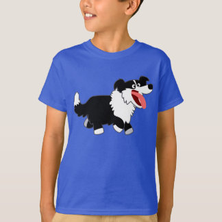 可愛いハッピーカートー縁どンコリーキッズTシャツ Tシャツ