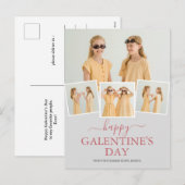 可愛いハッピーガレンツンデイベスティフォトコラージュ シーズンポストカード (正面/裏面)