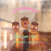 可愛いハッピーコーンが漫画を歌子供へう ウィンドウサイン (シート2)