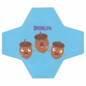 可愛いハッピーコーンが漫画を歌子供へう サッカーボール (フラット)