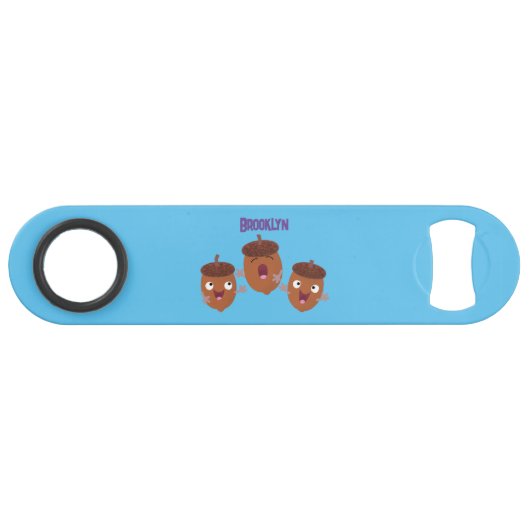 可愛いハッピーコーンが漫画を歌子供へう スピード栓抜き (正面(横))