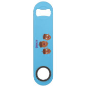 可愛いハッピーコーンが漫画を歌子供へう スピード栓抜き (正面)