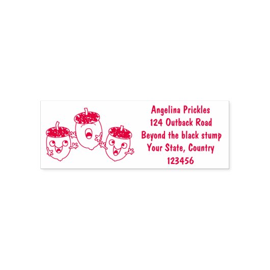 可愛いハッピーコーンが漫画を歌子供へう セルフインキングスタンプ (デザイン)