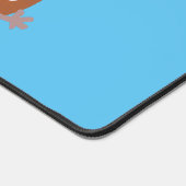 可愛いハッピーコーンが漫画を歌子供へう デスクマット (コーナー)