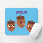 可愛いハッピーコーンが漫画を歌子供へう マウスパッド (マウス)