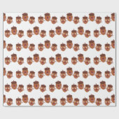 可愛いハッピーコーンが漫画を歌子供へう ラッピングペーパー (フラット)