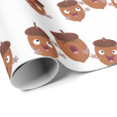 可愛いハッピーコーンが漫画を歌子供へう ラッピングペーパー (ロールコーナー)