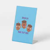 可愛いハッピーコーンが漫画を歌子供へう 台座サイン (正面)