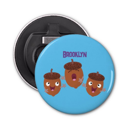 可愛いハッピーコーンが漫画を歌子供へう 栓抜き (正面)