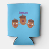 可愛いハッピーコーンが漫画を歌子供へう 缶クーラー (正面)