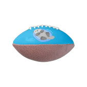 可愛いハッピーシーオッターブルー漫画イラストレーション アメリカンフットボール (回転90)