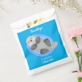 可愛いハッピーシーオッターブルー漫画イラストレーション フェイバーバッグ (封をした状態)