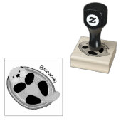 可愛いハッピーシーオッターブルー漫画イラストレーション ラバースタンプ (押印)