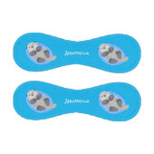 可愛いハッピーシーオッターブルー漫画イラストレーション 野球ボール (パネル)