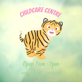 可愛いハッピータイガーの可愛い漫画 ウィンドウサイン (シート3)