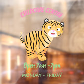 可愛いハッピータイガーの可愛い漫画 ウィンドウサイン (シート2)