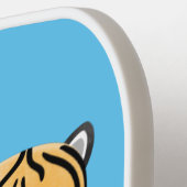 可愛いハッピータイガーの可愛い漫画 ピックルボールラケット (左詳細)