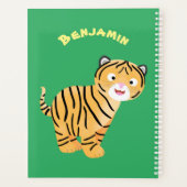 可愛いハッピータイガーの可愛い漫画 プランナー手帳 (裏面)