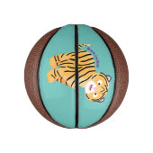 可愛いハッピータイガーの可愛い漫画 ミニバスケットボール (縦)