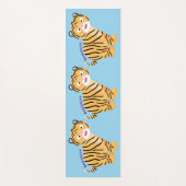 可愛いハッピータイガーの可愛い漫画 ヨガマット (正面)