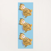 可愛いハッピータイガーの可愛い漫画 ヨガマット (裏面)