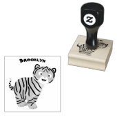 可愛いハッピータイガーの可愛い漫画 ラバースタンプ (押印)
