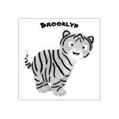 可愛いハッピータイガーの可愛い漫画 ラバースタンプ (インプリント)