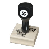 可愛いハッピータイガーの可愛い漫画 ラバースタンプ (スタンプ)