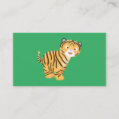 可愛いハッピータイガーの可愛い漫画 名刺 (裏面)