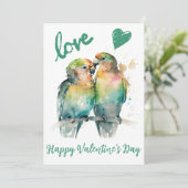 可愛いハッピーバレンタインデーとパロッツの愛 シーズンカード (スタンド正面)